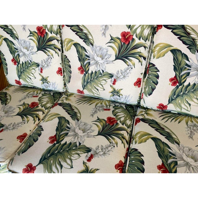 Restored Mid Century Six-Strand Square Pretzel Three-Seat Sectional Sofa For Sale In Los Angeles - Image 6 of 7