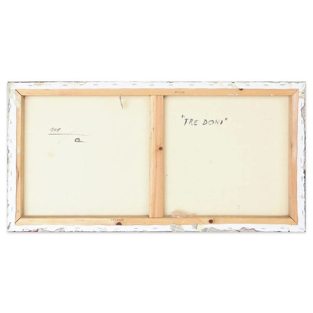 Three Gifts is a beautiful oil and mixed media painting on canvas, realized by the Italian artist Marco Amici in 2002....