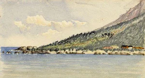 Cmdr Alfred Causton RN, Simon's Bay, Cape of Good Hope (South Africa), 1870, Watercolour