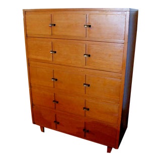 Showers Brothers Furniture 5 Drawer Highboy ~ 1960s For Sale