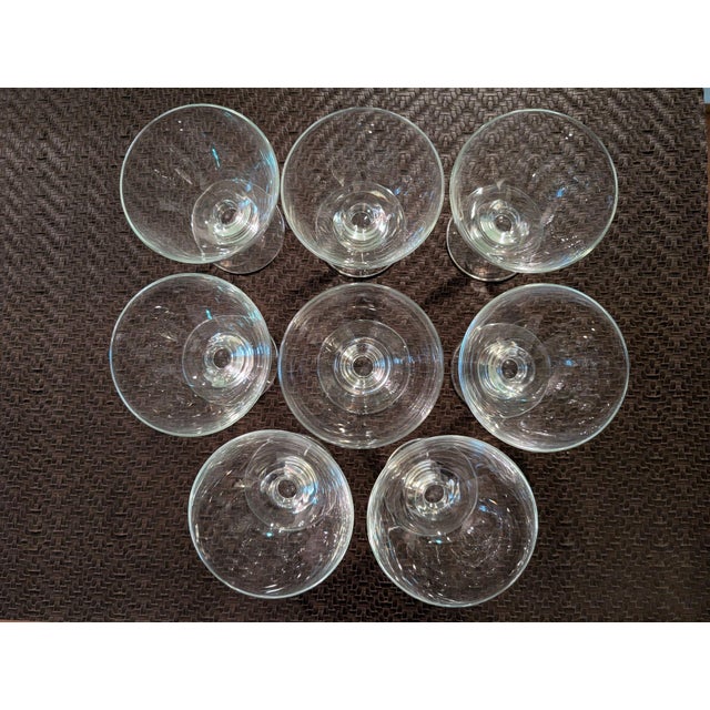 Late 20th Century Glass Dessert Coupes, Set of 4 - Two Sets Available For Sale - Image 11 of 11