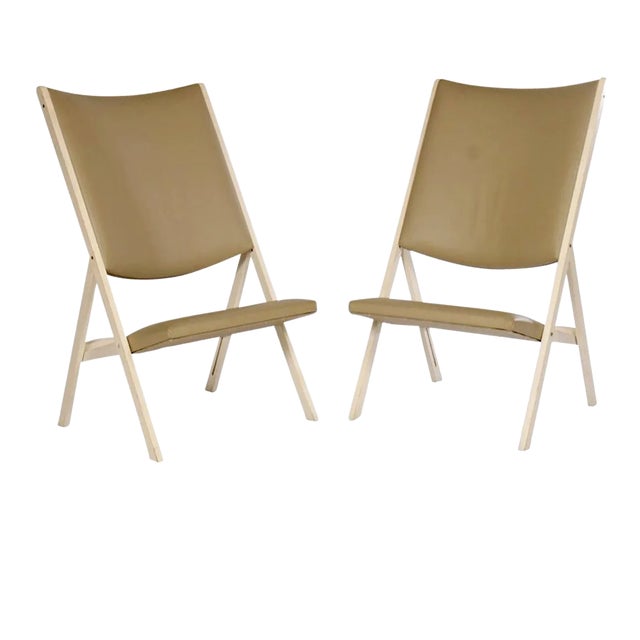 Gabriella Folding Chairs Model D.270.2 by Gio Ponti - a Pair For Sale