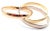 Contemporary 1990s Cartier Trinity Rolling Tricolor Gold Large Model Bangle Bracelet For Sale - Image 3 of 9