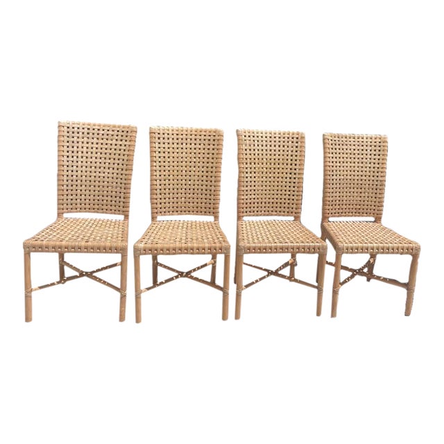 Gorgeous Organic Modern Dining Set by luxury brand McGuire of San Francisco. This set is from their “Antalya” Collection...