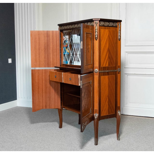 Wood Vintage Swedish Drybar Cabinet, 1940s For Sale - Image 7 of 15