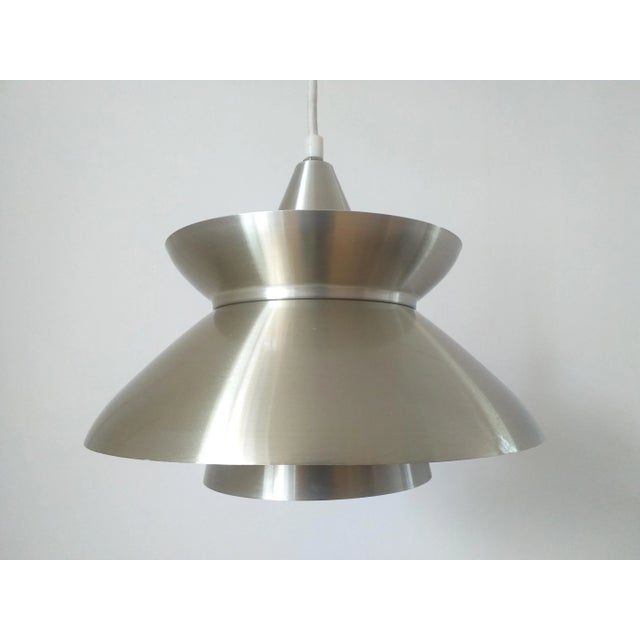 Silver MId-Century Pendant Lamp from Granhaga, Denmark, 1968 For Sale - Image 8 of 13