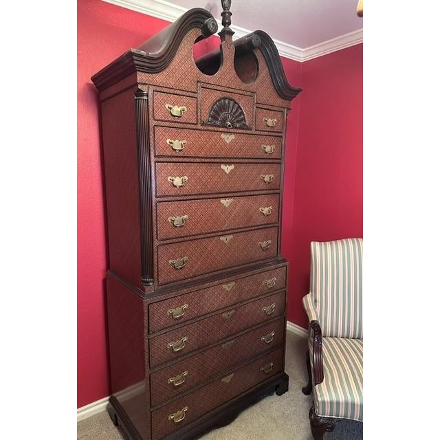 Ralph Lauren - 1991 Home Collection - Tartan Plaid Highboy For Sale In Tulsa - Image 6 of 7