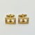 Mid-Century Modern 1950s Mid-Century Hollywood Regency Boho Chic “G” Initialed Cufflinks - A Pair. For Sale - Image 3 of 12