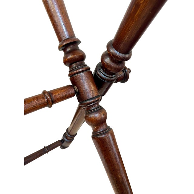 Antique English Mahogany Butler’s Tray Table or Luggage Stand No Tray For Sale - Image 12 of 13