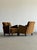 1940s Art Deco Twin Channel Club Chairs in Rust Velvet For Sale - Image 12 of 12