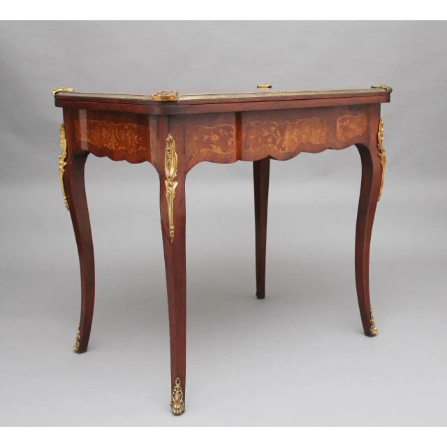 19th Century Kingwood Card Table For Sale - Image 14 of 16