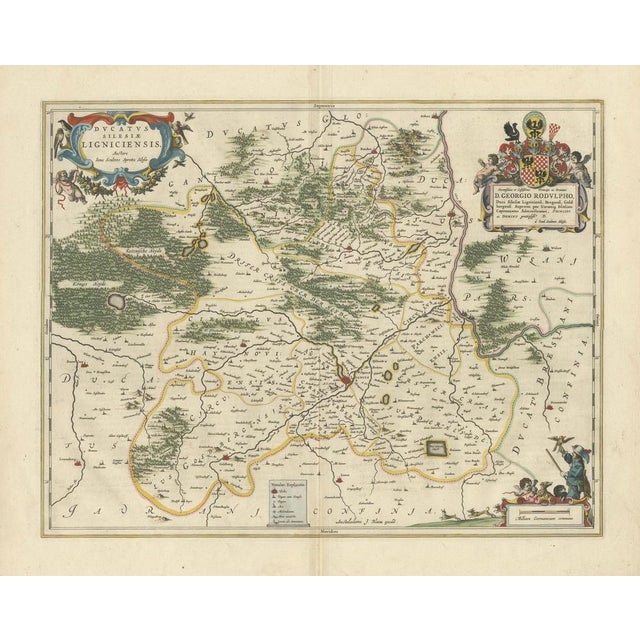 Map of Duchy of Silesia Ligniensis, 1659 For Sale - Image 8 of 9