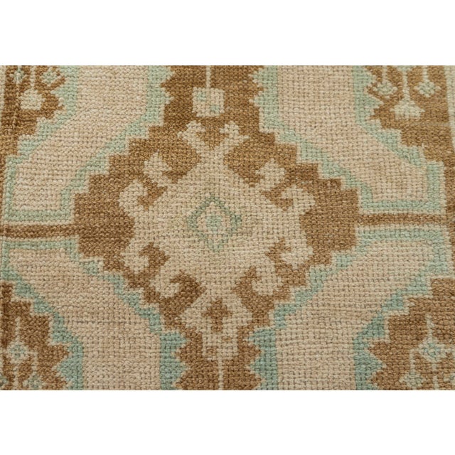 Turkish Mini Rug Oriental Hand Knotted Vintage Rug 1'7" x 3' #21037 For Sale - Image 4 of 8