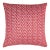 The House Of Scalamandré Petal Velvet Square Pillow In Red For Sale