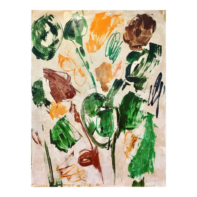 Contemporary Abstract Acrylic on Canvas Painting "Untitled (No 5)" by Paul Landauer For Sale