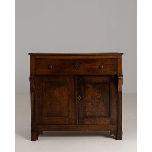 Brown 19th Century France Brown Wood Storage Cabinets & Cupboards For Sale - Image 8 of 11