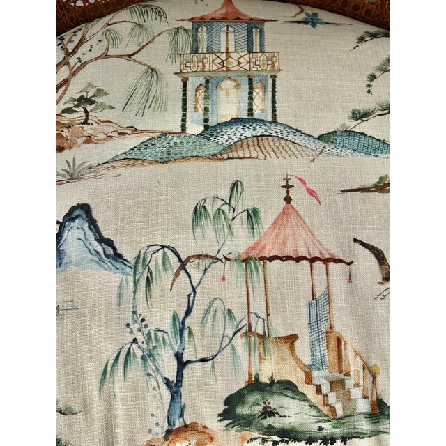 Early 20th Century Louis XV French Style Fauteuil With Caned Back and Down Cushion For Sale - Image 9 of 12