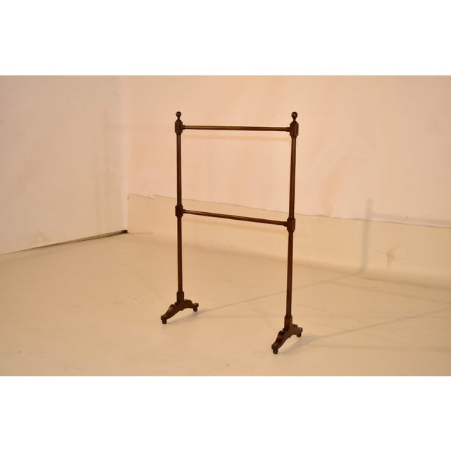 English 19th Century Oak Blanket or Quilt Rack For Sale - Image 3 of 7