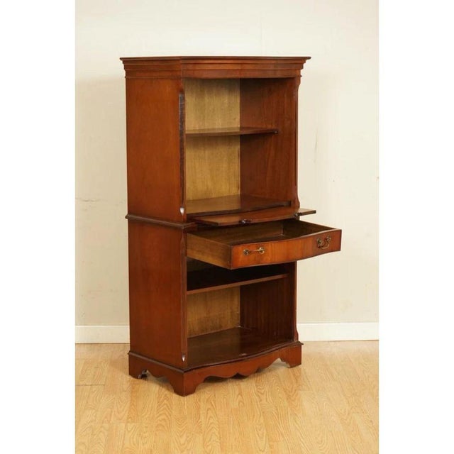 Open Bookcase Cabinet with Shelves, Serving Tray and Drawer For Sale - Image 4 of 13
