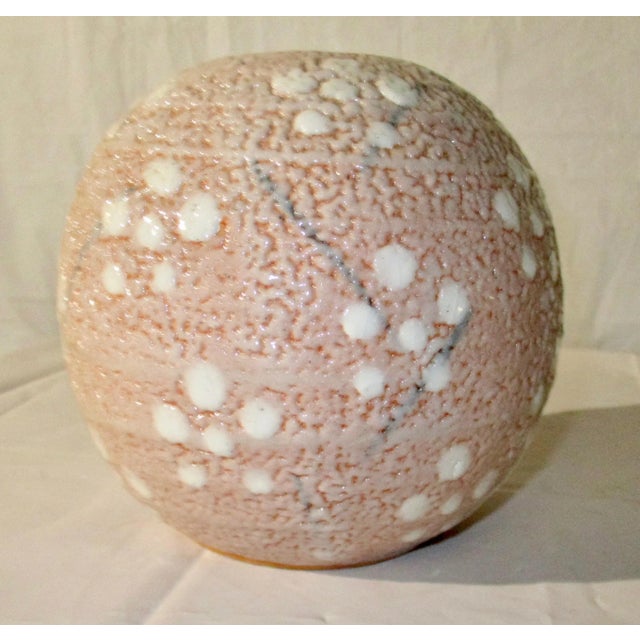 Ceramic Japanese Modern Art Pottery Shino Glaze Vase For Sale - Image 7 of 7
