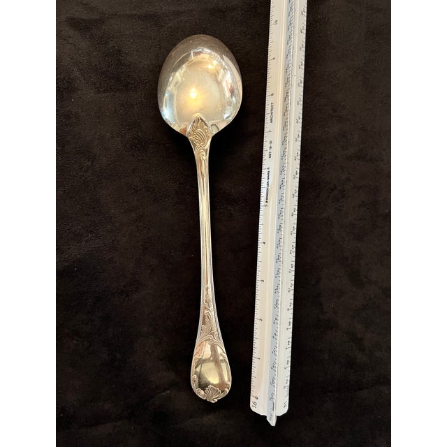 2000 - 2009 Christofle Silver Plate Marly Serving Spoon For Sale - Image 5 of 9