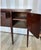 Fine early 19th century American federal period mahogany sideboard with tapered legs and beautiful crotch mahogany veneers
