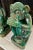 Monumental 1950s Italian Glazed Terra Cotta Monkeys - Set of 3 For Sale In Los Angeles - Image 6 of 12