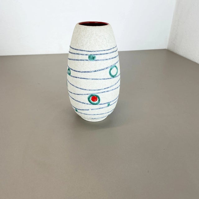 Article: Pottery ceramic vase Producer: JASBA Ceramic, Germany Decade: 1970s Original vintage 1950s pottery ceramic vase...