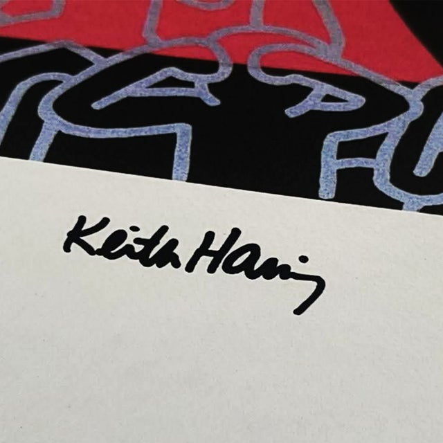 Contemporary Keith Haring, Figurative Composition, 1990s, Limited Edition Lithograph For Sale - Image 3 of 8