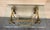 Claude Dalle Style Console Table with Glass Top, Lucite and Bronze Height from the floor to the low shelve: 8.21in. Place...