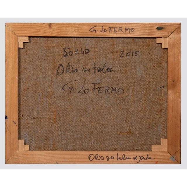 Giorgio Lo Fermo - Orange Shape - Oil Paint - 2015 For Sale - Image 3 of 4