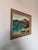 Beautiful vintage Impressionist coastal harbor oil painting featuring colorful seaside cottages, sailboats, seabirds, and...