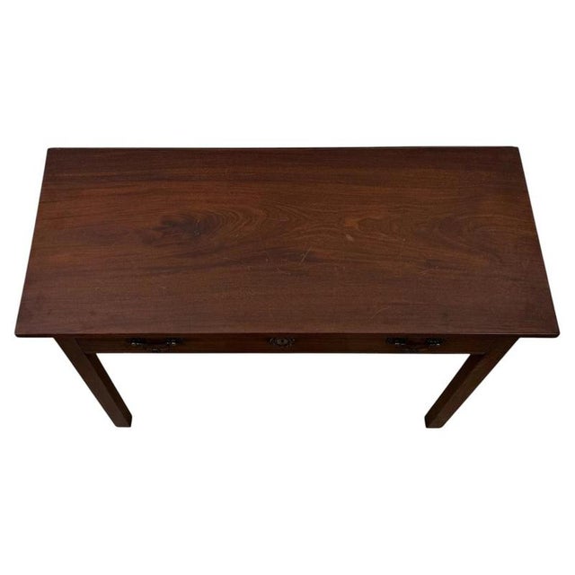 2000 - 2009 Antique English Georgian Mahogany Drop-Leaf Writing Table, 1700s For Sale - Image 5 of 14
