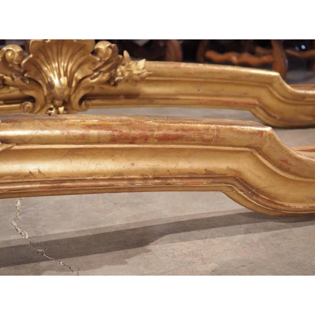 Mid 19th Century Circa 1850 Long Antique French Giltwood Valances or “Cantonnieres”- a Pair For Sale - Image 5 of 13