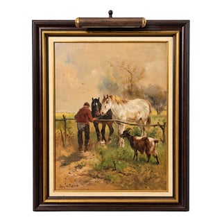 Henry Schouten, Landscape Composition, Painting, Framed For Sale
