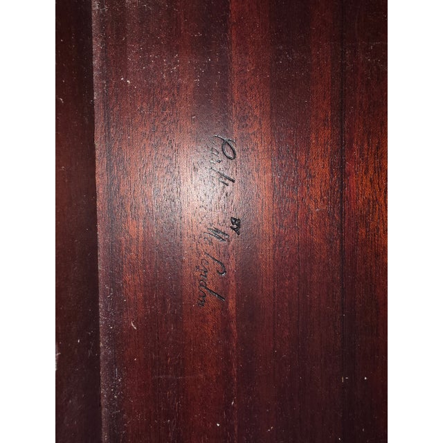 Wood 1970smahogany Carlton McLendon Furniture Co. Marble Top Side Table For Sale - Image 7 of 14