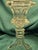 Antique Sandwich Flint Glass Whale Oil Lamp Ring & Oval Pattern Hex Base C. 1850 For Sale In Boston - Image 6 of 11