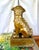 A Pair of Large Brass Foo Dog Bookends For Sale - Image 4 of 9