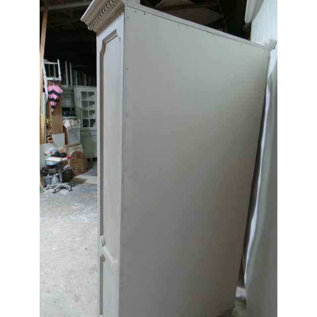 Wood Rare Matching Set of Gustavian Style Wardrobes For Sale - Image 7 of 10