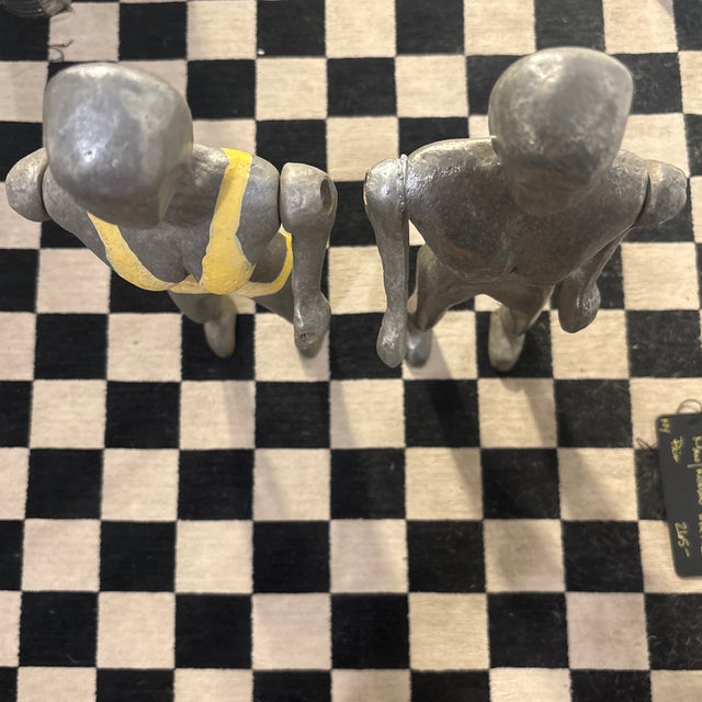 1960s Pair of Artful Brutalist Male Female Sculptures. For Sale In Kansas City - Image 6 of 8