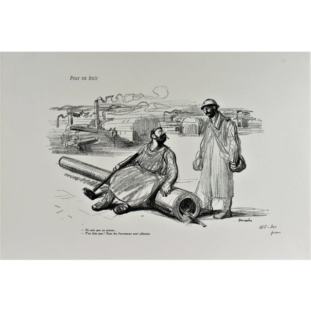 Jean Louis Forain, Pour en Finir, Circa 1918 For Sale