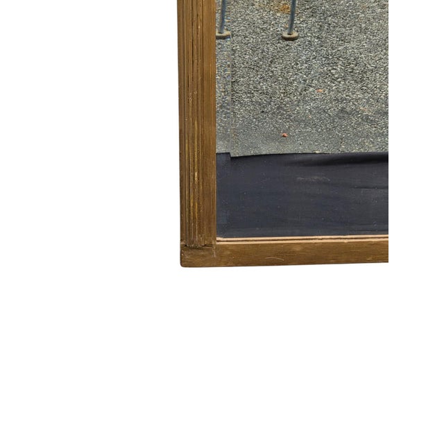 1920 French Gilded Beveled Edge Mirror. For Sale - Image 11 of 15