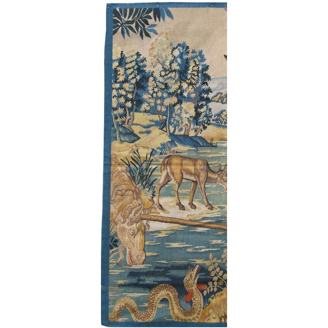 Late 20th Century Pictorial Forest and Wildlife Tapestry For Sale In Los Angeles - Image 6 of 7