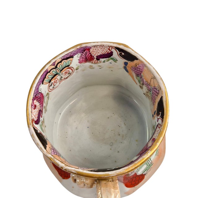 Red Scale Conversation Cider Mug with Hydra Handle from Mason's Patent Ironstone, 1820s For Sale - Image 10 of 16