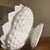 Glass Milk Glass Taper Candle Holder For Sale - Image 7 of 8