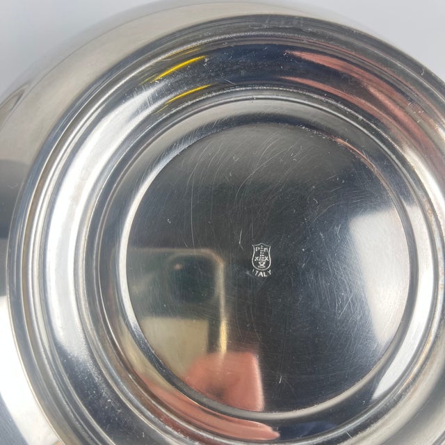 Metal Italian Silver-Plated Metal Vegetable Tureen from PM Italy, 1960-1980 For Sale - Image 7 of 14