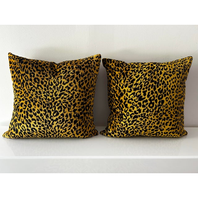 Early 21st Century Early 21st Century Lush Chenille Leopard Pillows For Sale - Image 5 of 7