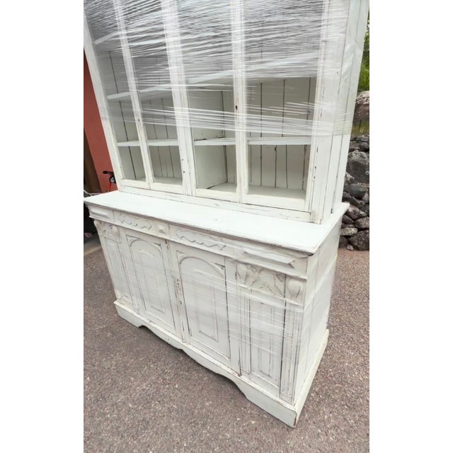 Antique French Provincial Two-Piece Bibliothèque Hutch, Circa 1870–1900 For Sale In Aspen - Image 6 of 10