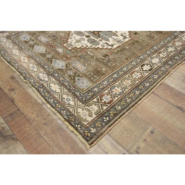 Vintage Mid-Century Turkish Oushak Rug - 3′10″ × 6′2″ For Sale - Image 4 of 8