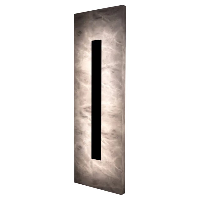 Medium Black Himeji Sconce by Alabastro Italiano For Sale